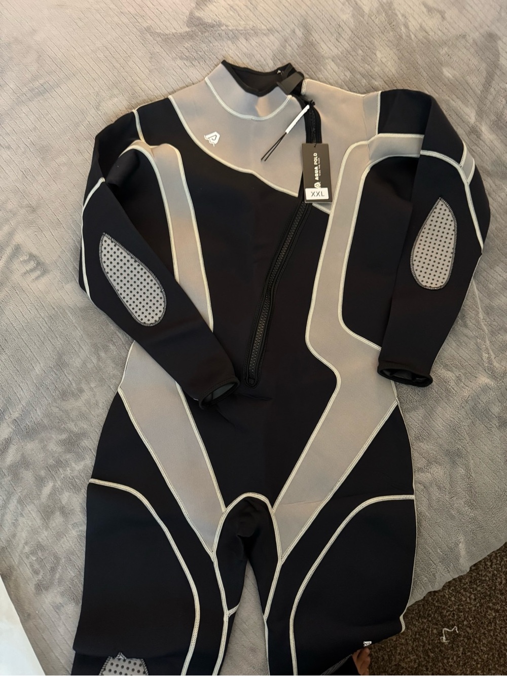 HiSea Neoprene Scuba Wetsuit - Black & Gray